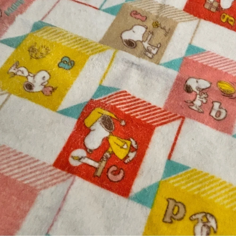 Vintage CHATHAM Peanuts Snoopy Alphabet Blocks United Feature Made In USA